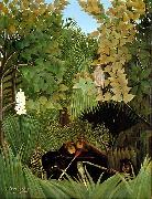 Henri Rousseau The Merry Jesters oil painting artist